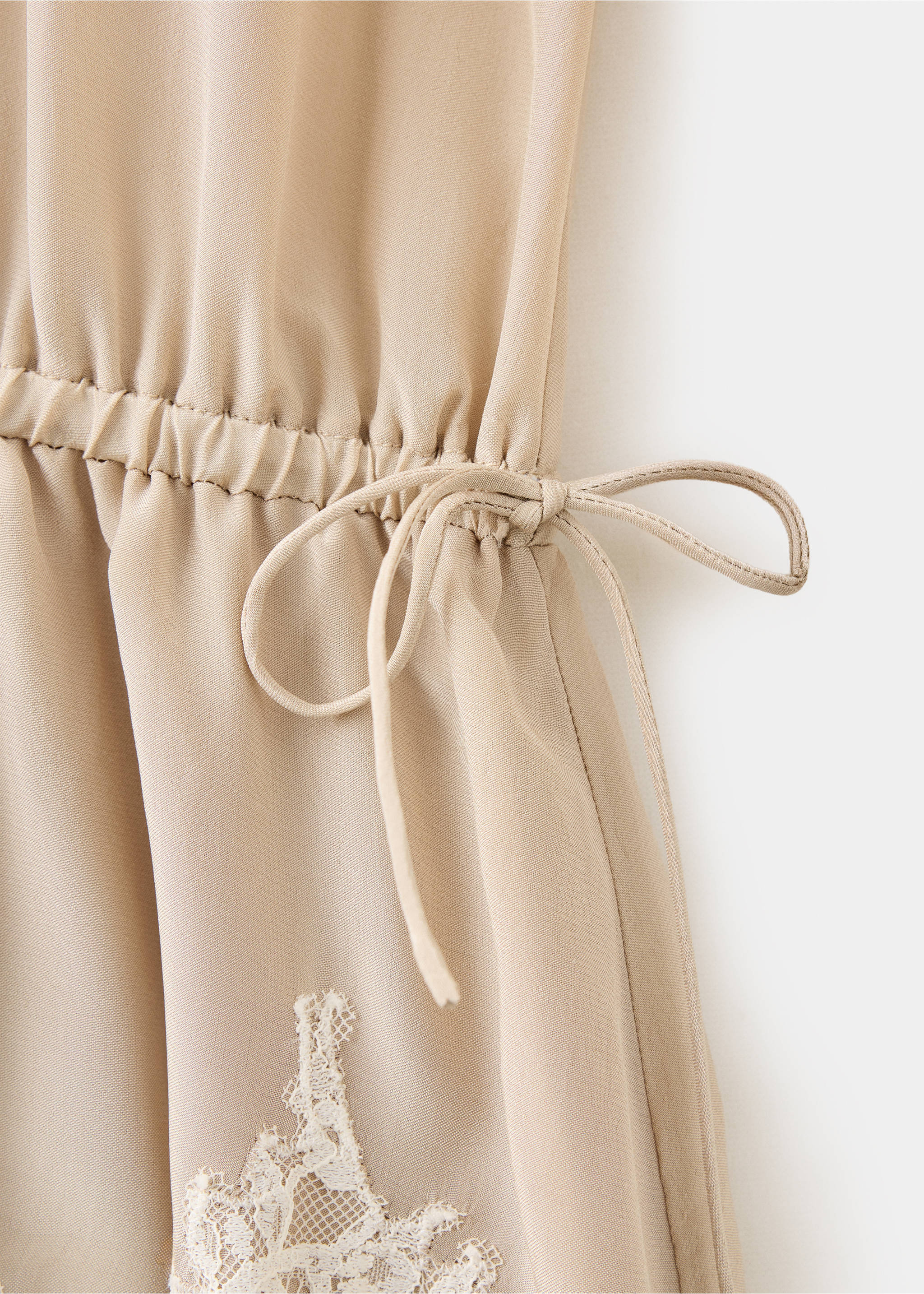 Robe courte dentelle - Détail de l'article 0, Beige. Ref: 37054466-00.