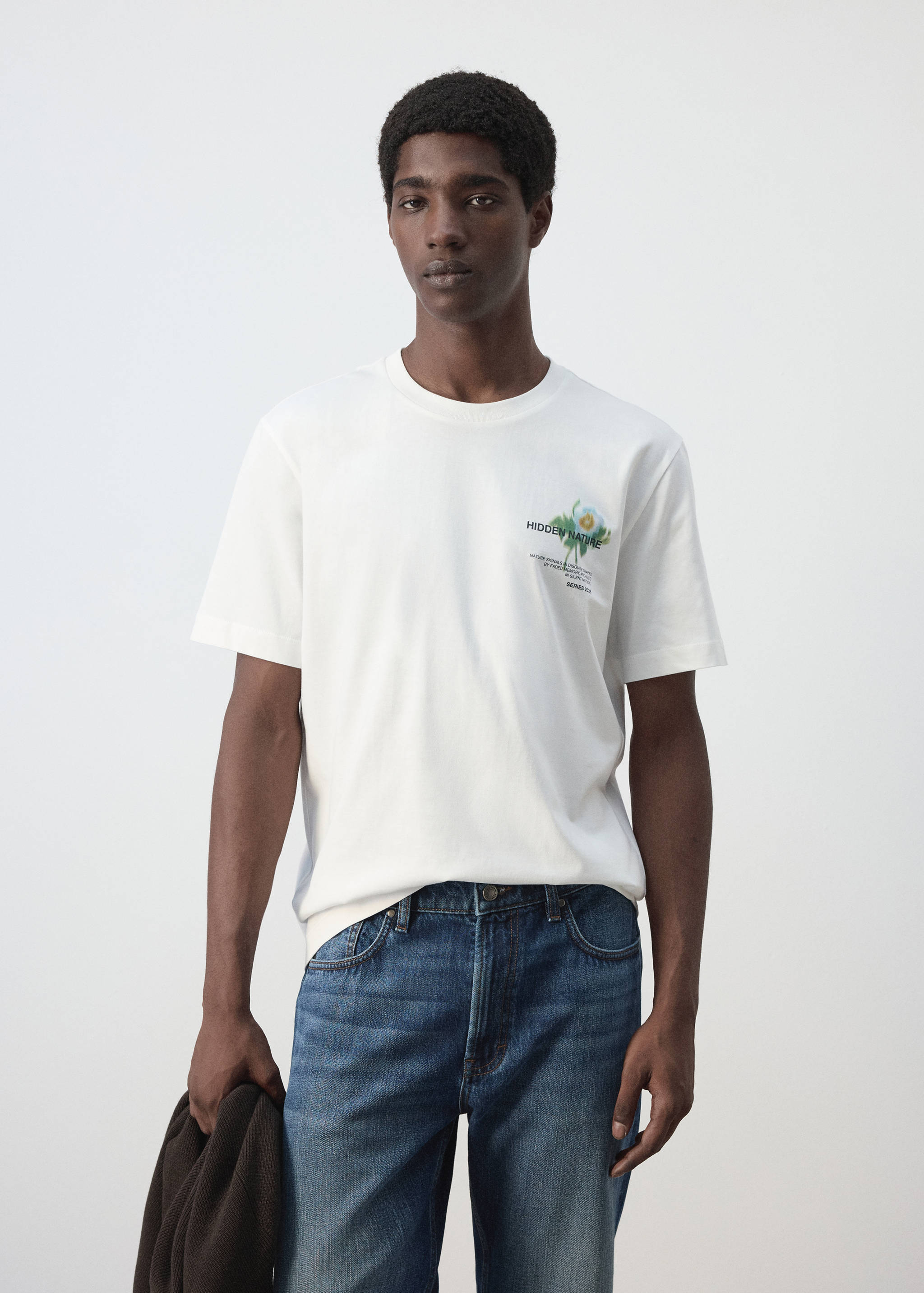 100% cotton printed t-shirt - Medium plane