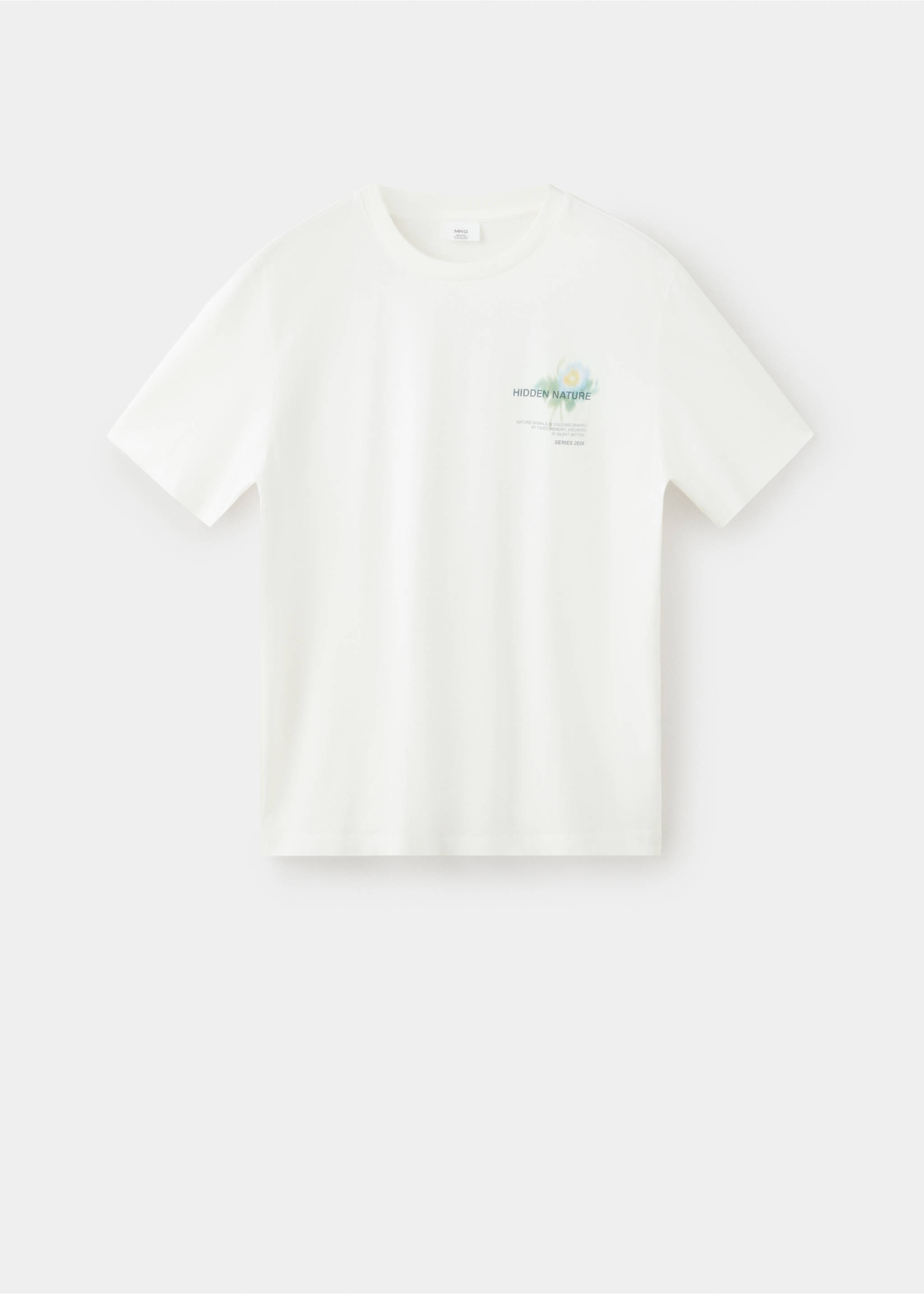 Camiseta 100% algodón estampada - Artículo sin modelo, Blanco. Ref: 37054468-00.