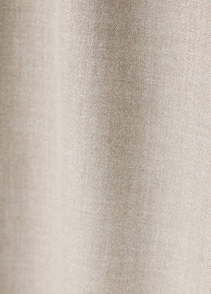 Straight-fit high-waist bermuda shorts — Beige