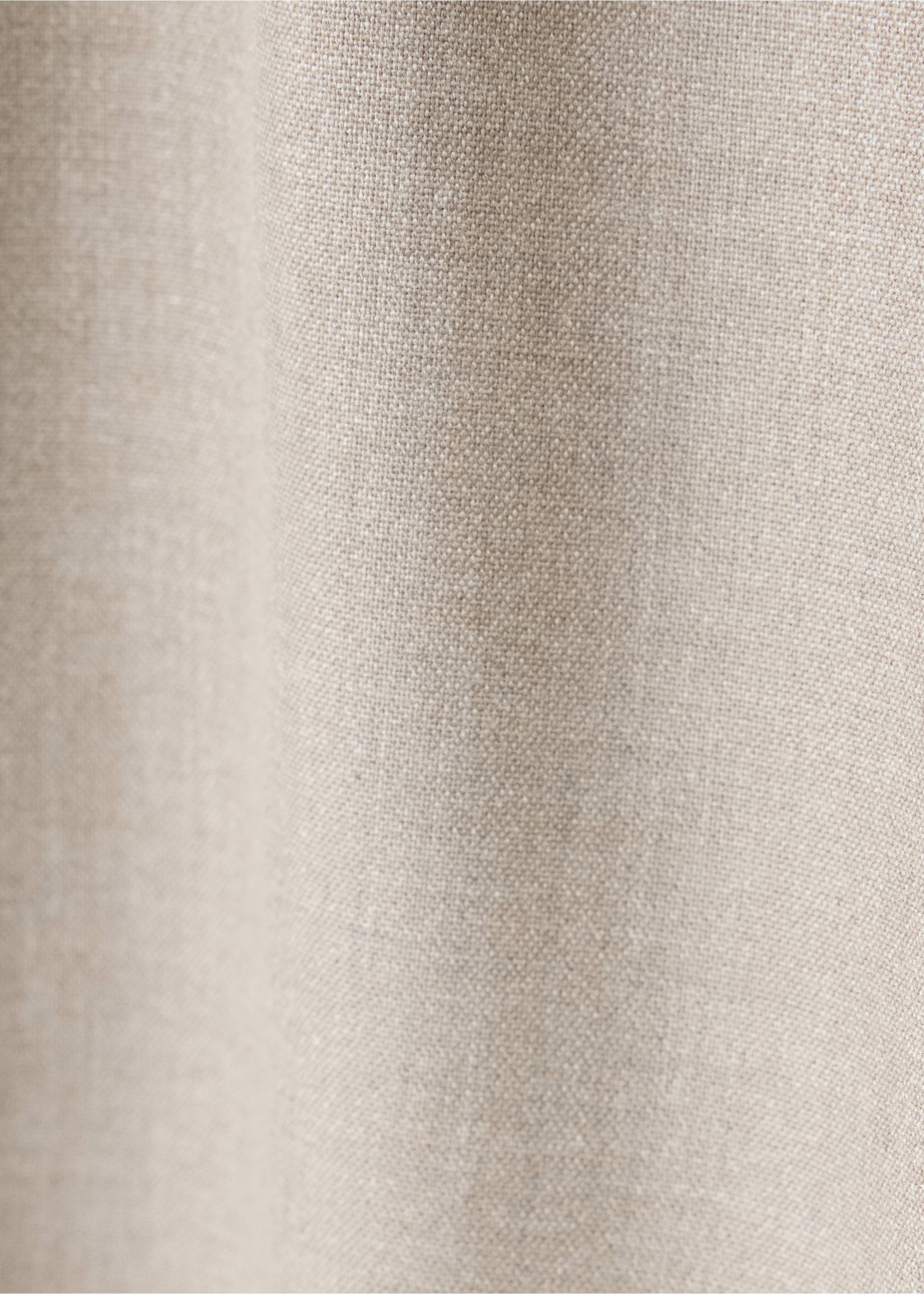 Straight-fit high-waist bermuda shorts - Details of the article 0, Beige. Ref: 37054472-00.