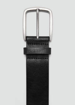 Square buckle belt — Black 3