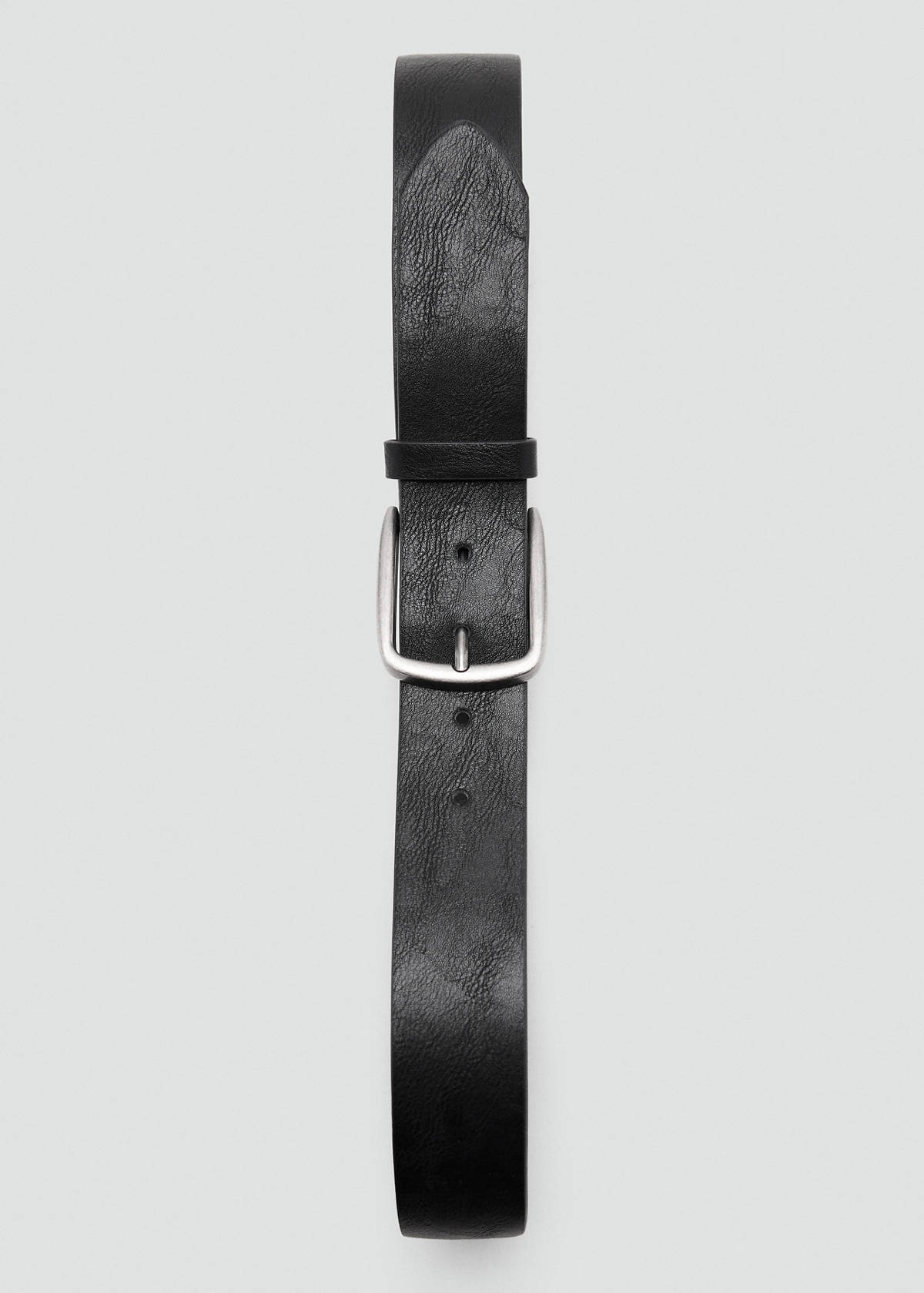 Square buckle belt — Black