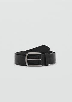 Square buckle belt — Black 1