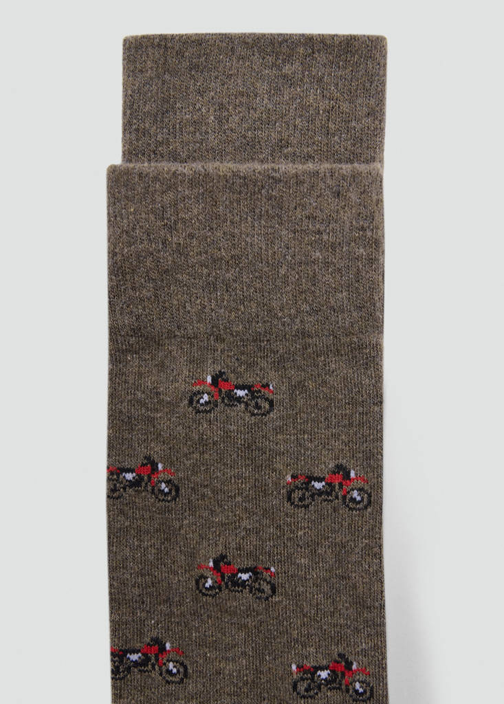 Pack of 2 socks with bows — Brown