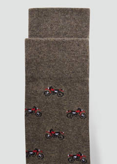 Pack of 2 socks with bows — Brown 2