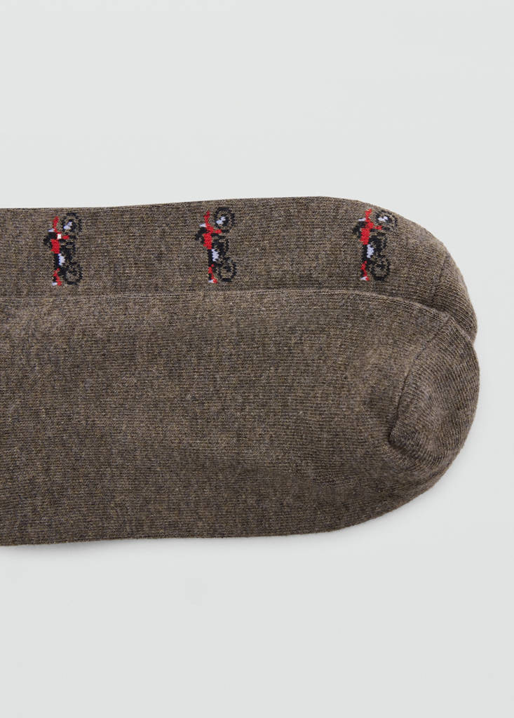 Pack of 2 socks with bows — Brown