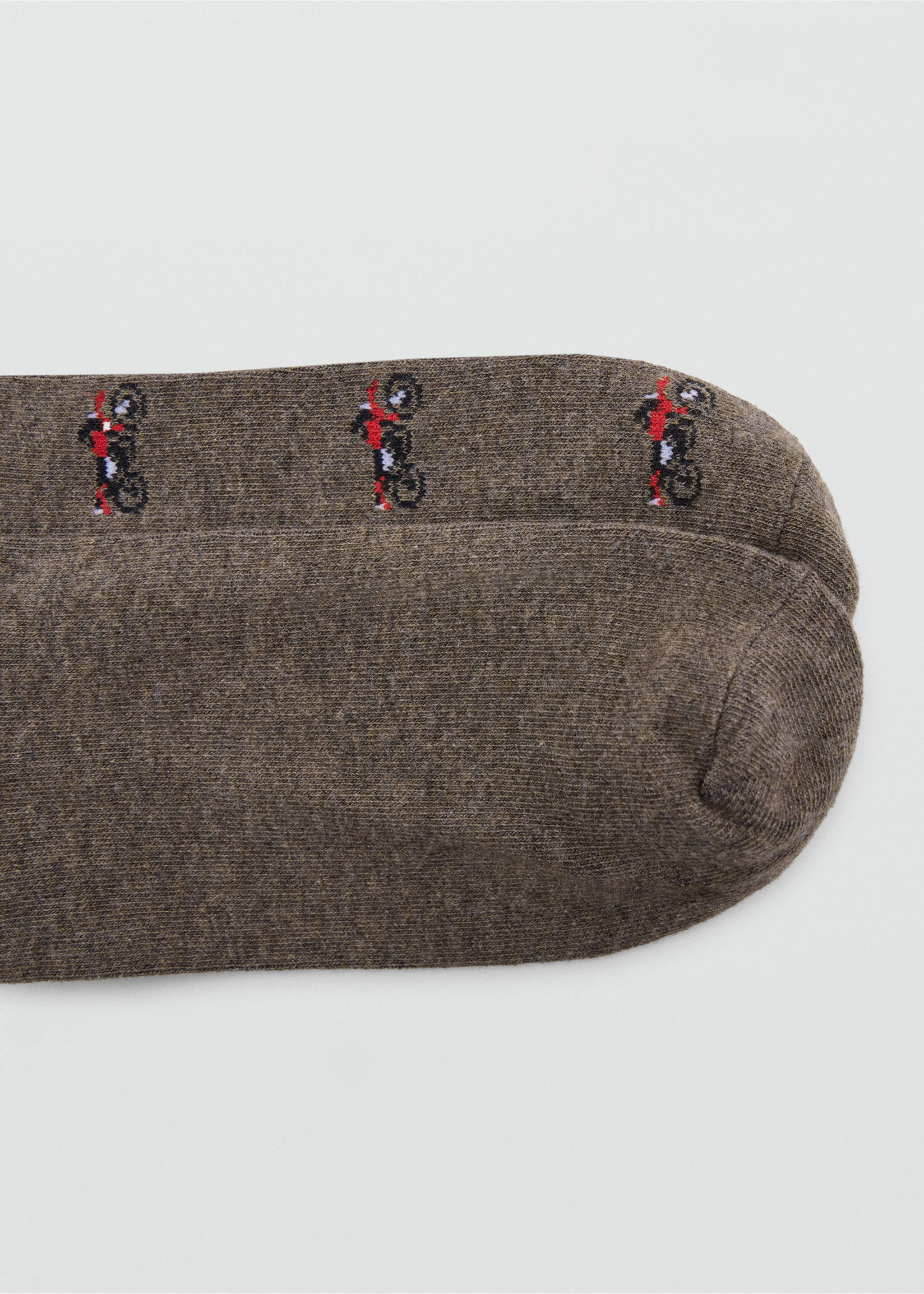 Pack of 2 socks with bows - Details of the article 0, Brown. Ref: 37054775-00.