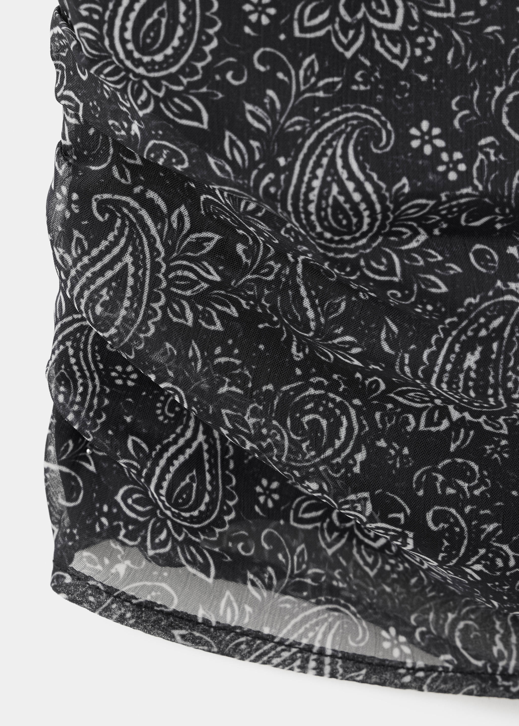 Paisley-Bluse mit U-Boot-Ausschnitt - Detail des Artikels 0