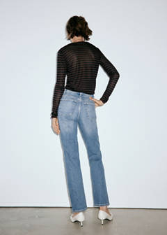Slim-fit high-waist jeans — Medium Blue 3