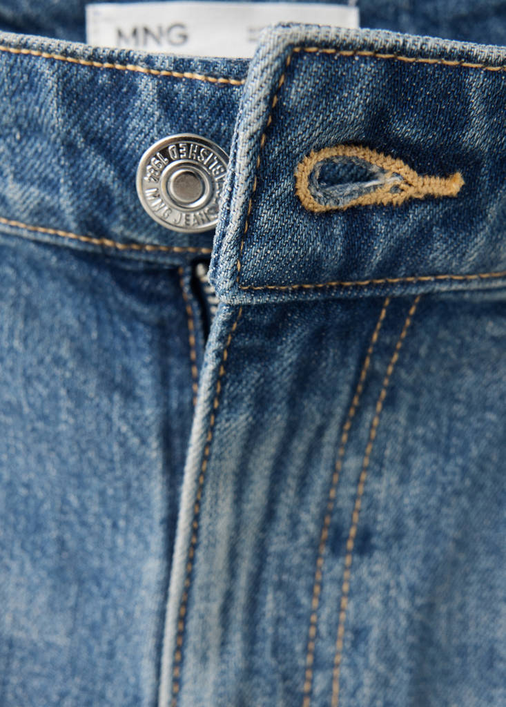 Slim-fit high-waist jeans — Medium Blue