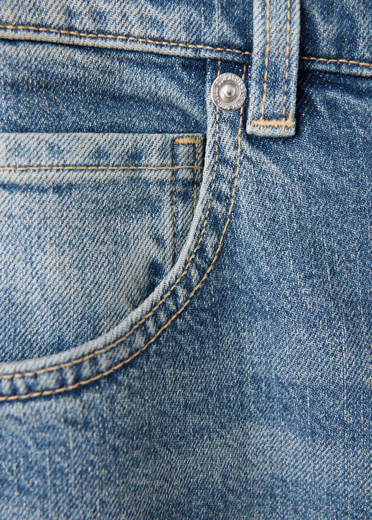 Slim-fit high-waist jeans — Medium Blue