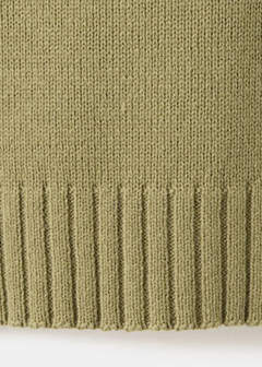 Knitted jersey with belt loop details — Khaki 6