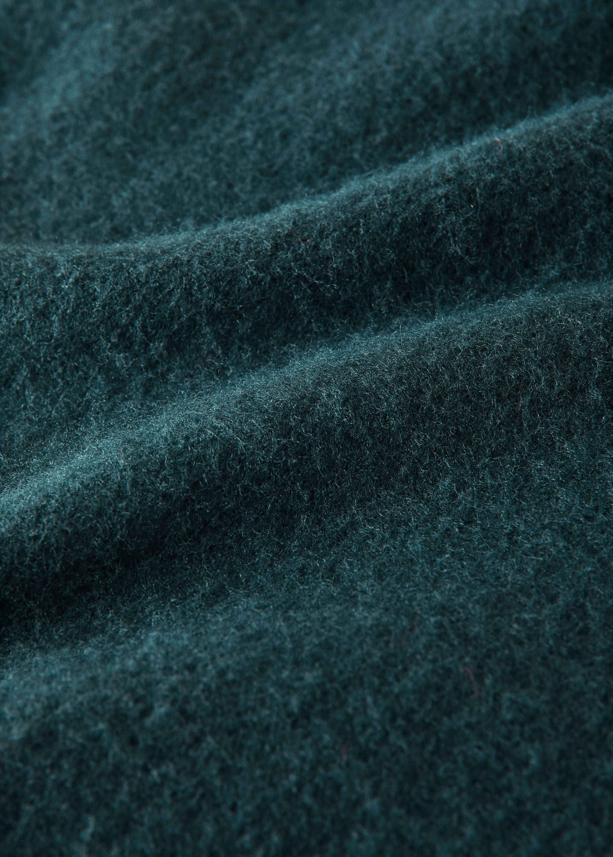 Couverture en laine cardée détail franges - Détail de l'article 2
