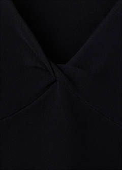 V-neck knit top — Black 6