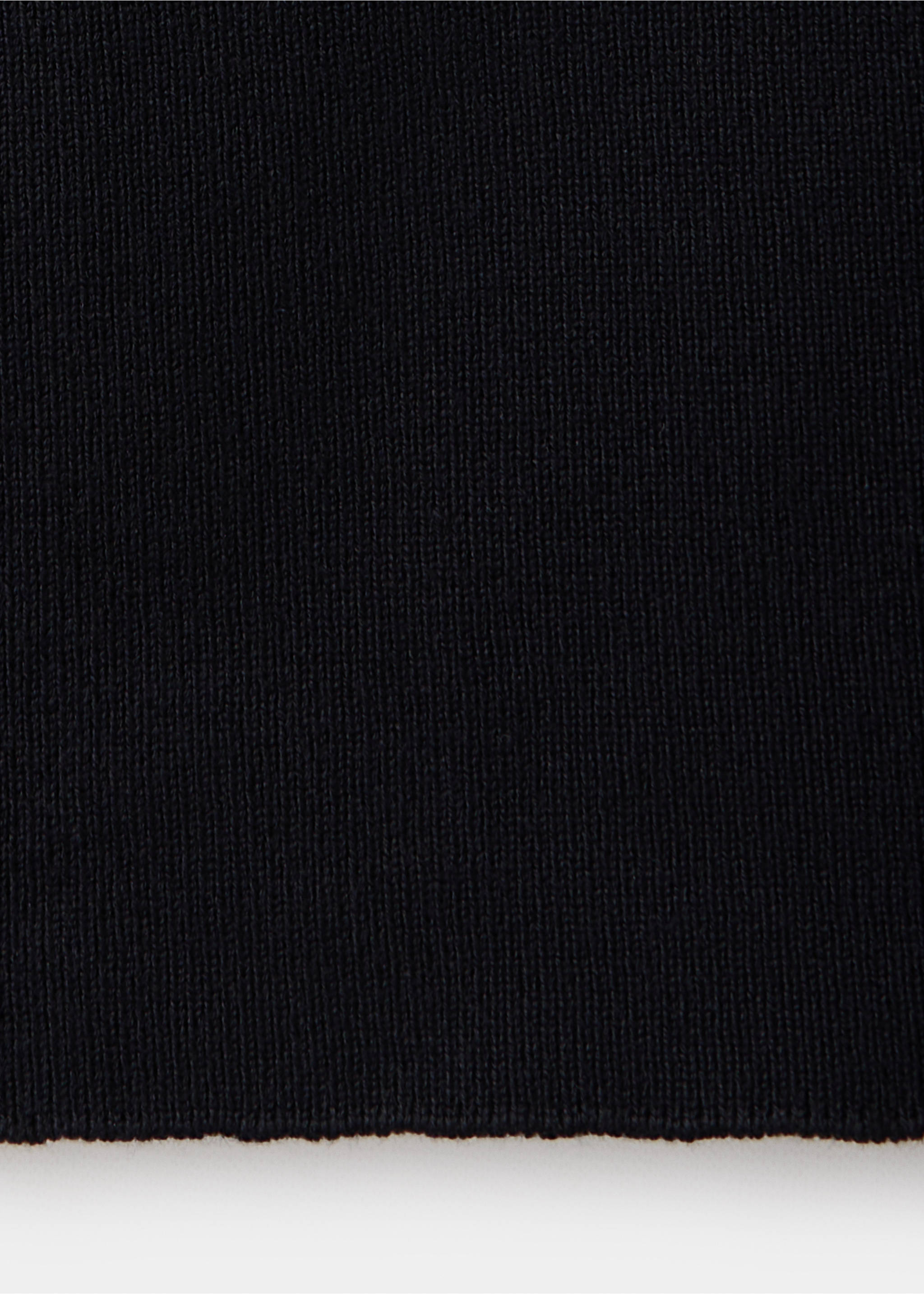 V-neck knit top - Details of the article 0, Black. Ref: 37054783-00.