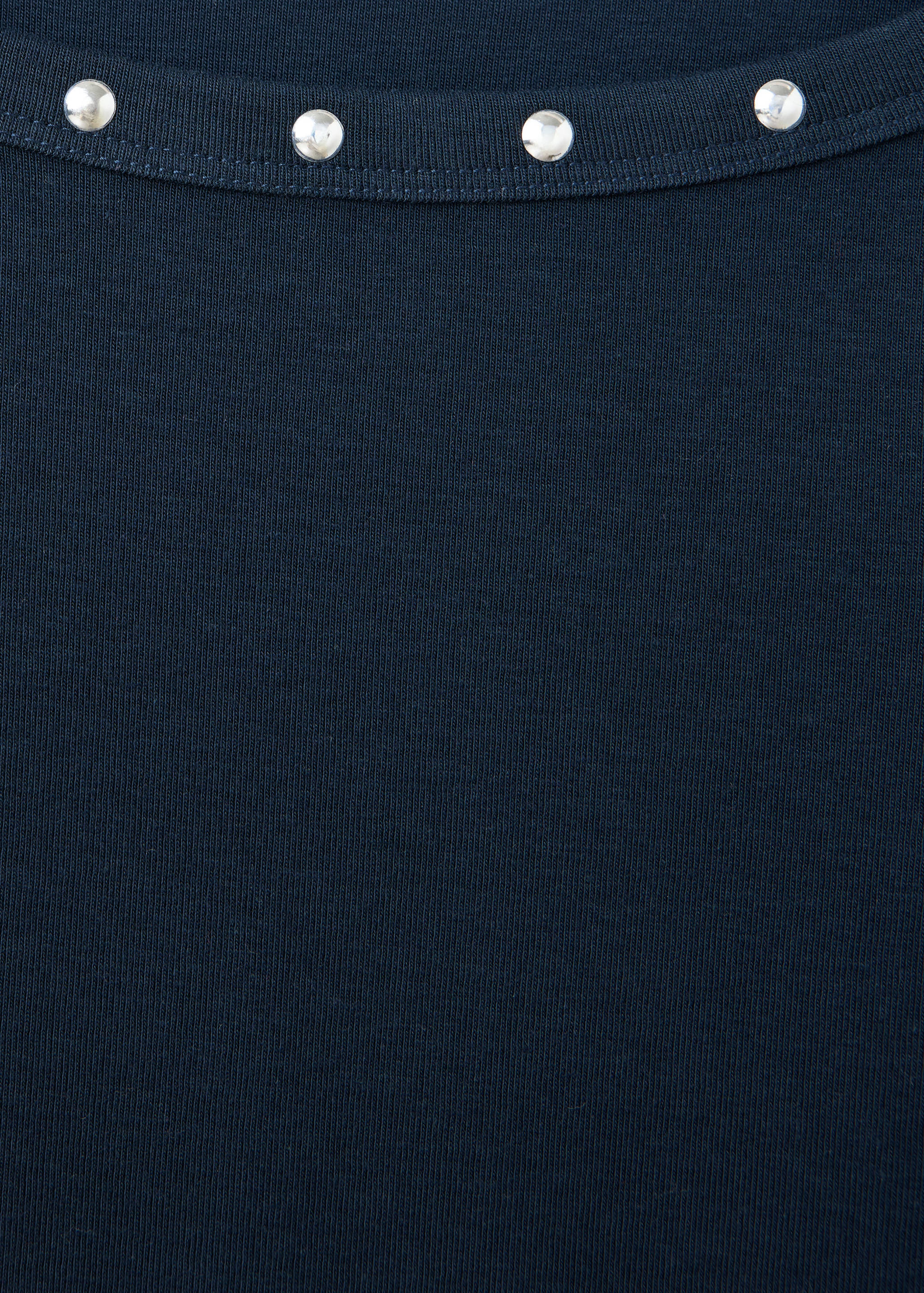 Studded boat-neck T-shirt - Details of the article 8