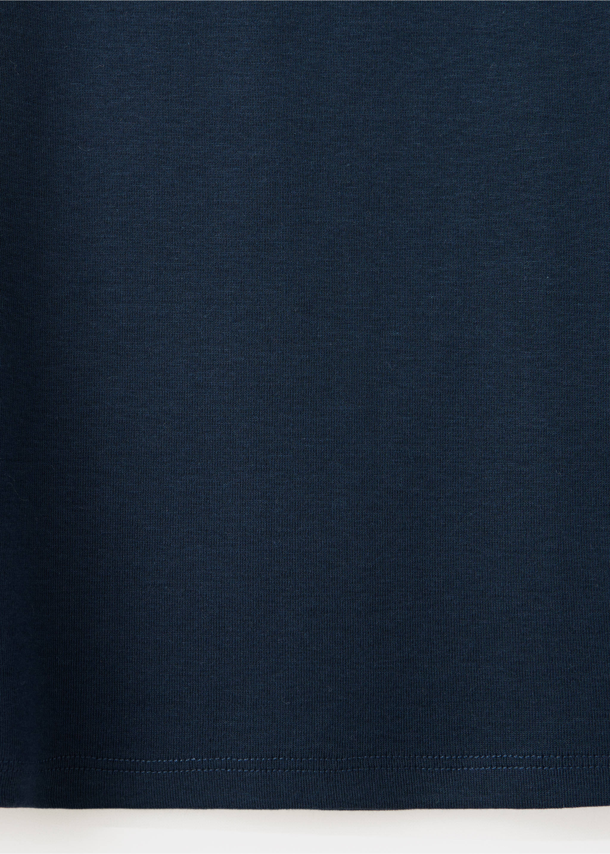 Studded boat-neck T-shirt - Details of the article 0, Navy. Ref: 37054785-00.