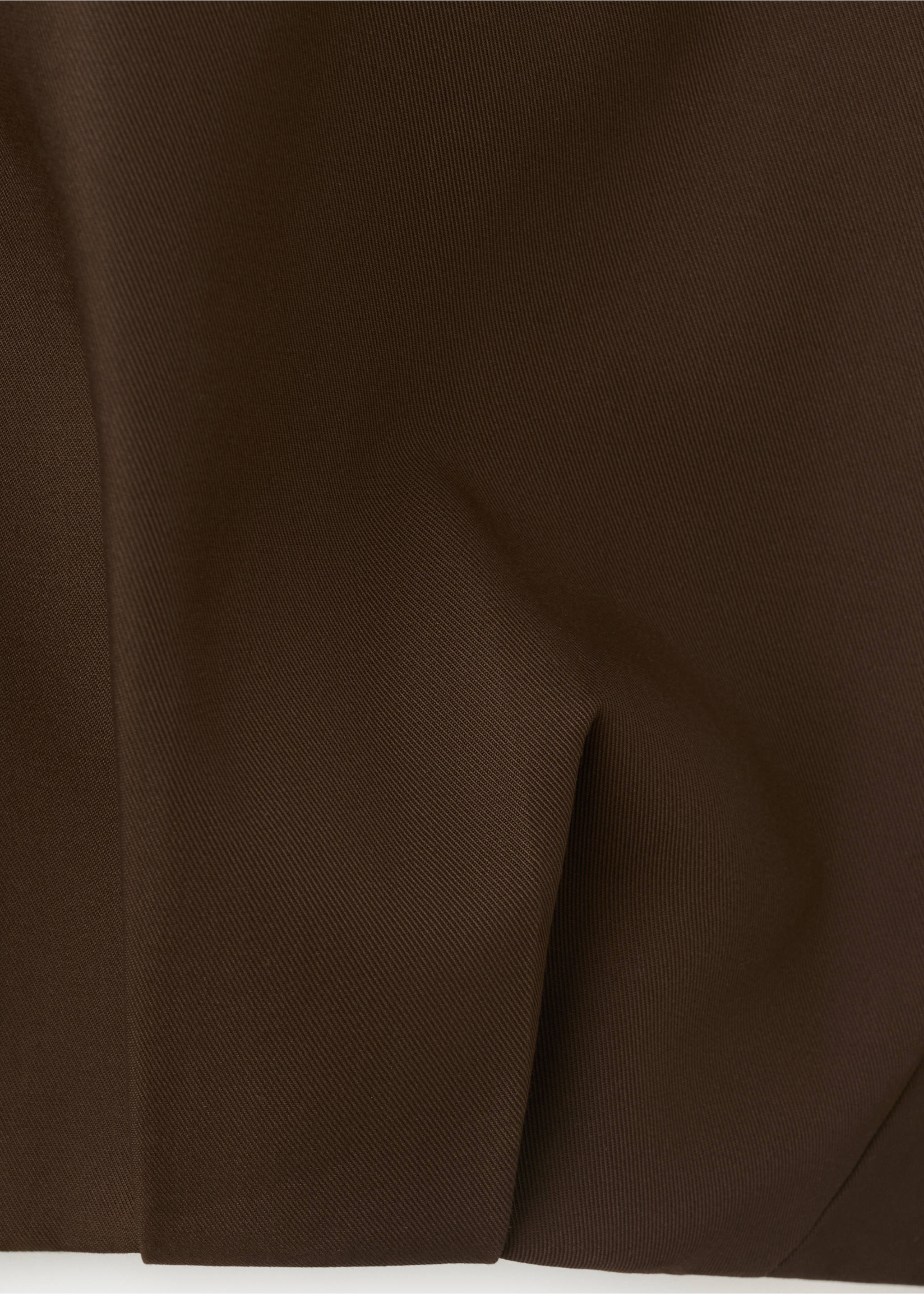 Oversized funnel-neck jacket - Details of the article 0, Chocolate. Ref: 37054787-00.