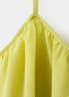 Sleeveless top with decorative buttons — Lime 6