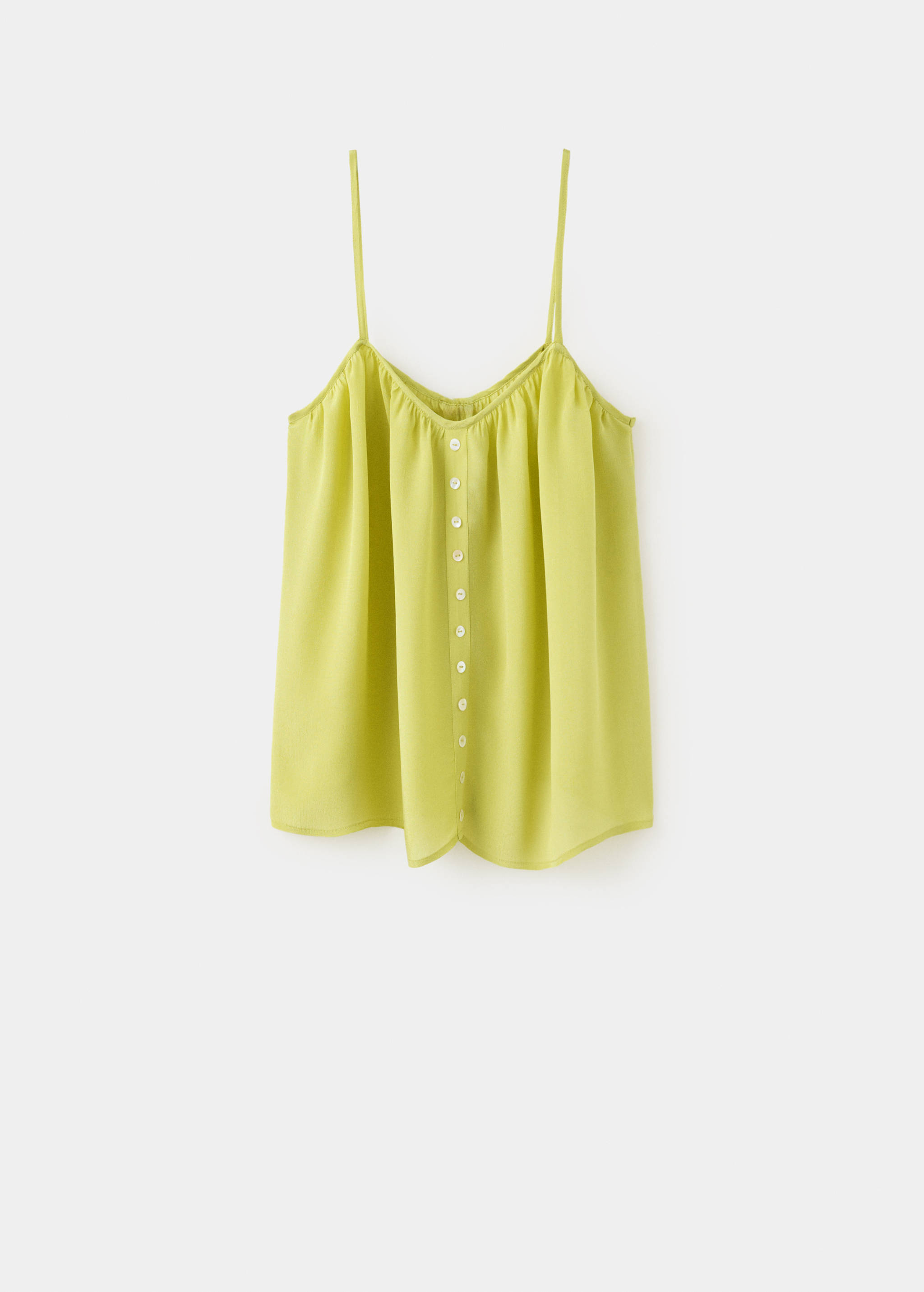 Sleeveless top with decorative buttons - Article without model
