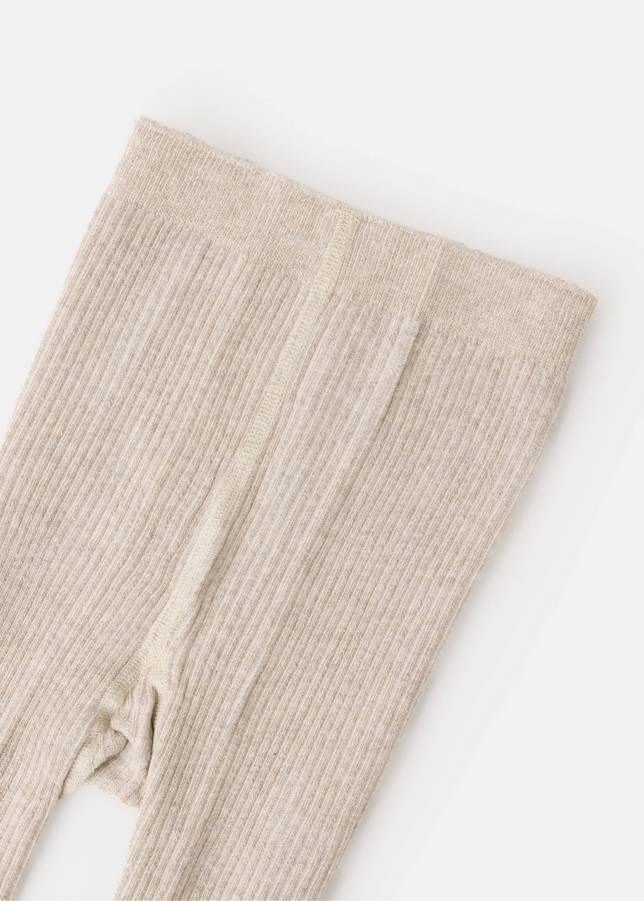 Ribbed knit tights - Reverse of the article, Medium Brown. Ref: 37054792-00.