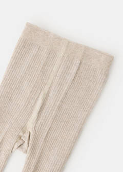 Ribbed knit tights — Medium Brown 3