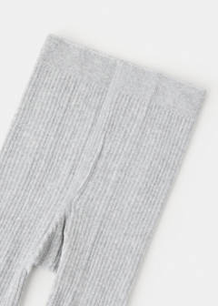 Ribbed knit tights — Medium Heather Grey 3