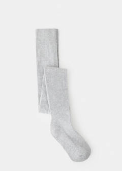 Ribbed knit tights — Medium Heather Grey 1