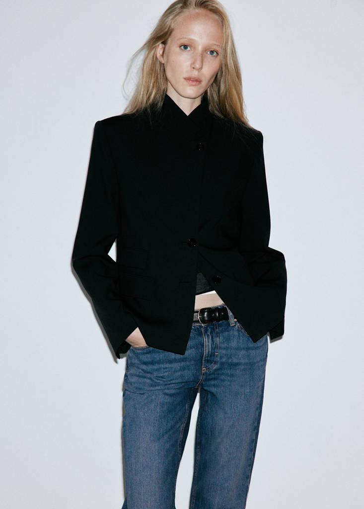 Low-rise flared jeans — Dark Blue