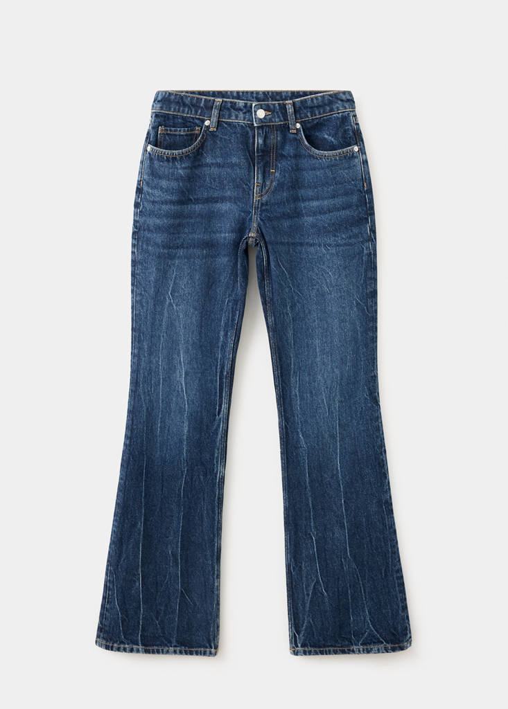 Low-rise flared jeans — Dark Blue