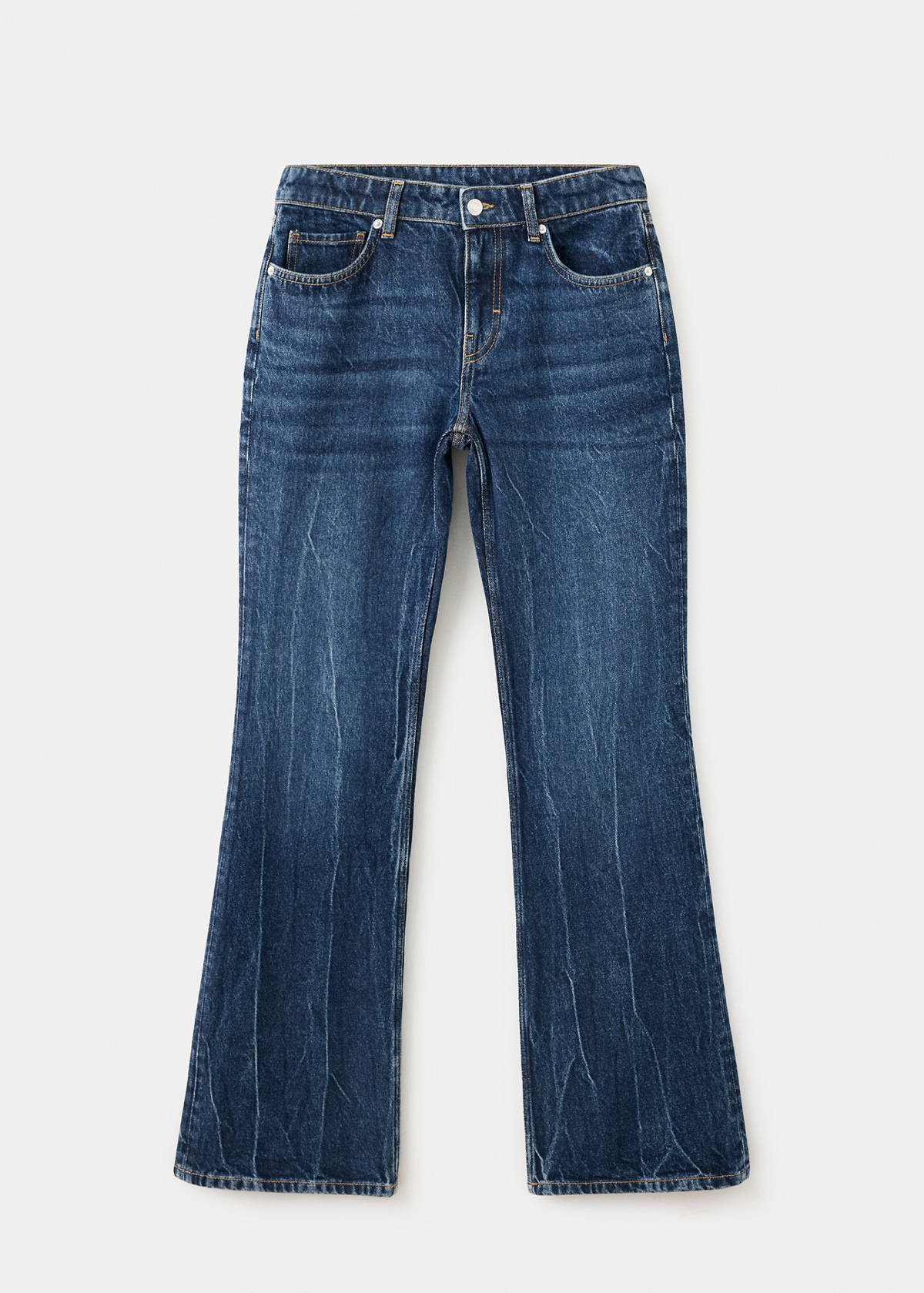 Low-rise flared jeans — Dark Blue