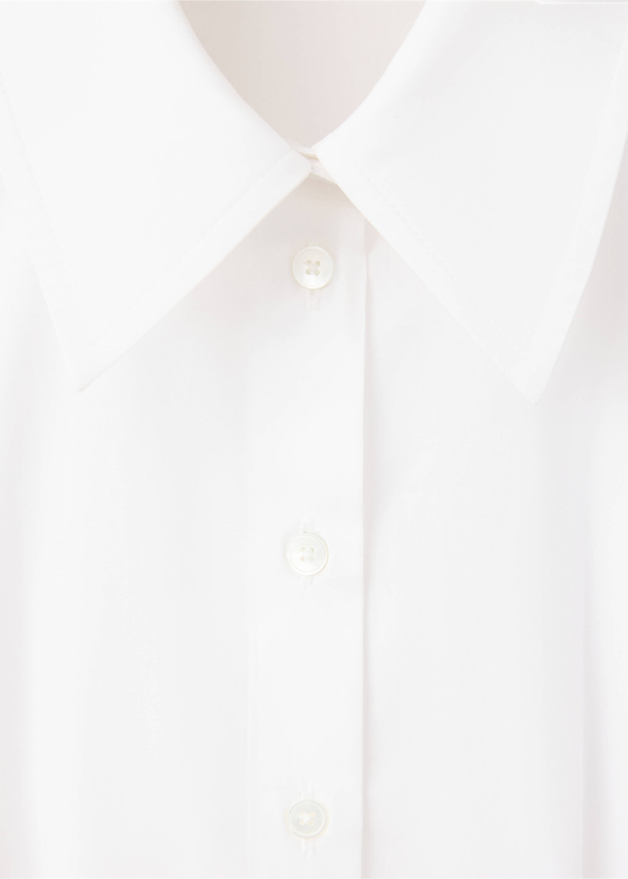 Chemise coton pinces - Détail de l'article 8, Blanc cassé. Ref: 37054798-00.