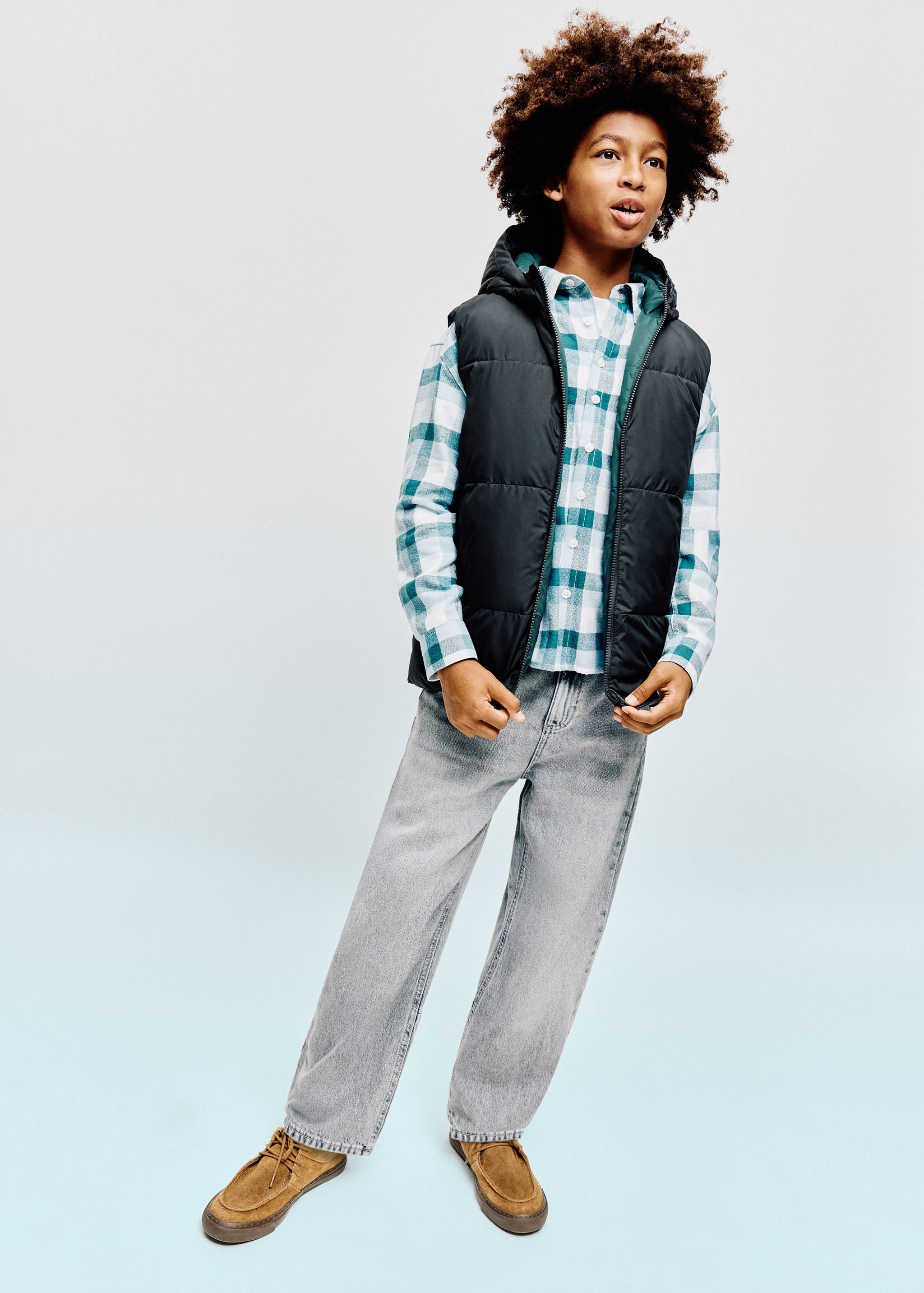 Reversible hooded gilet - General plane