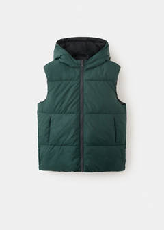 Reversible hooded gilet — Charcoal 5