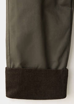 Trench with corduroy details — Dark Green 9