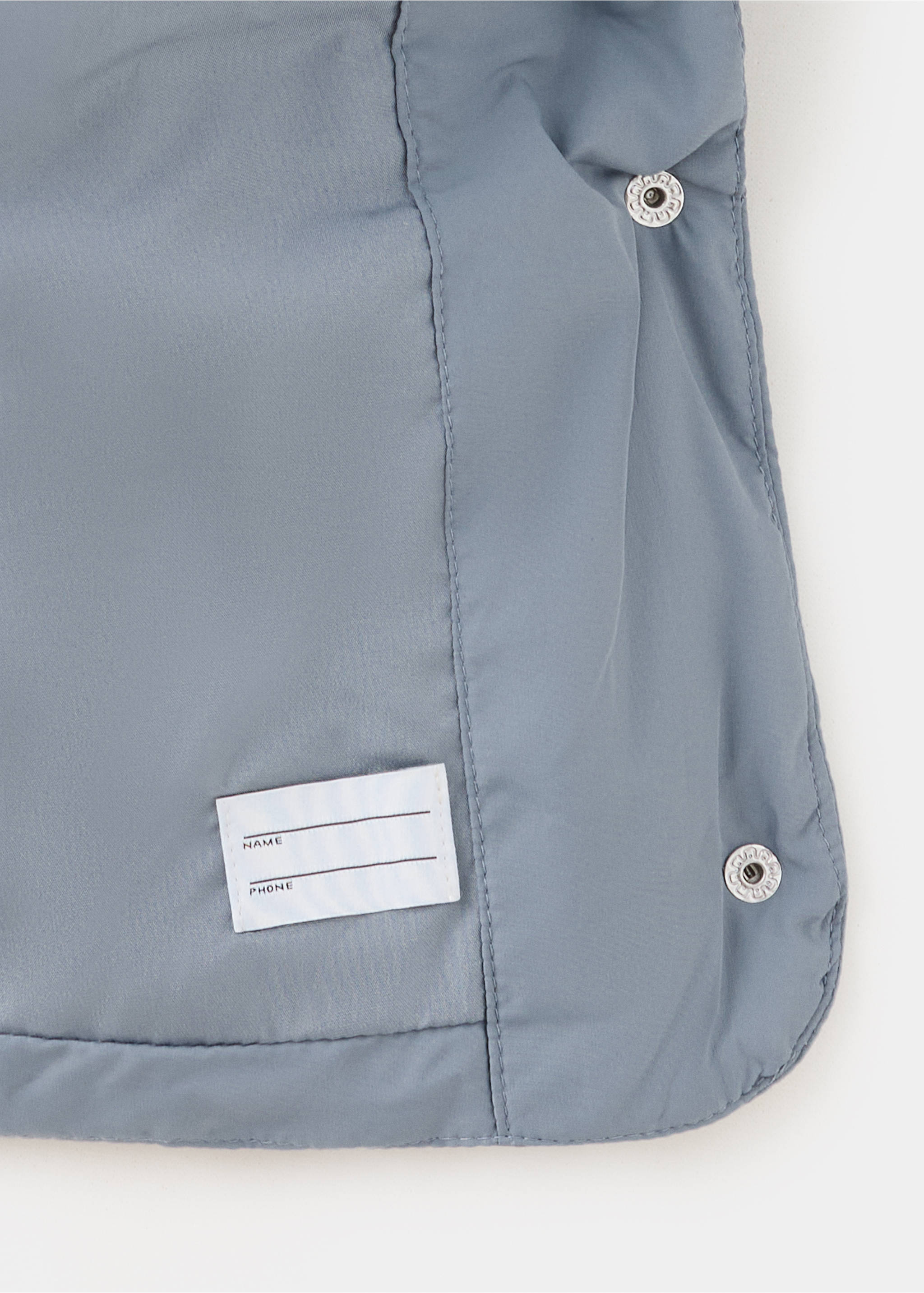 Anorak matelassé à capuche - Détail de l'article 0, Bleu. Ref: 37055152-00.