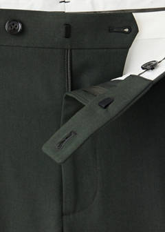 Milan slim fit suit trousers — Khaki 8