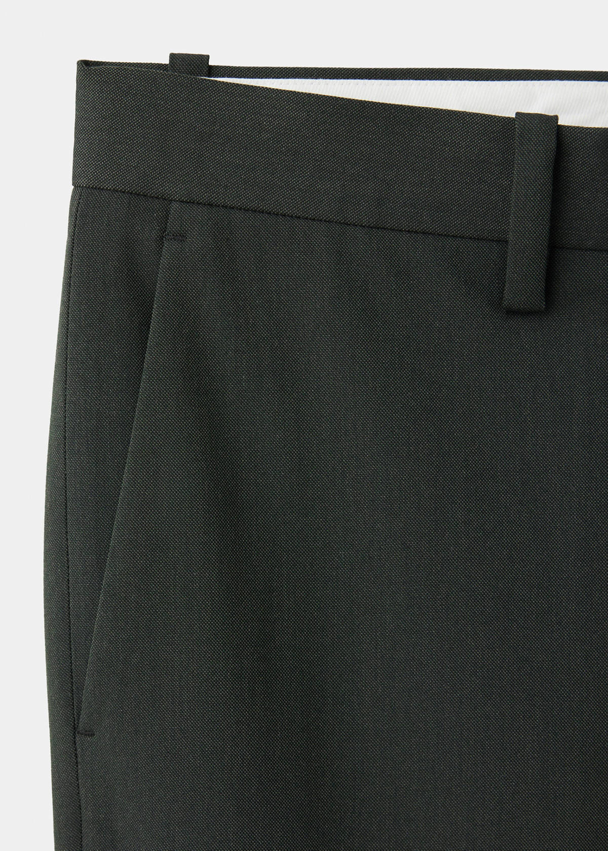 Milan slim fit suit trousers — Khaki