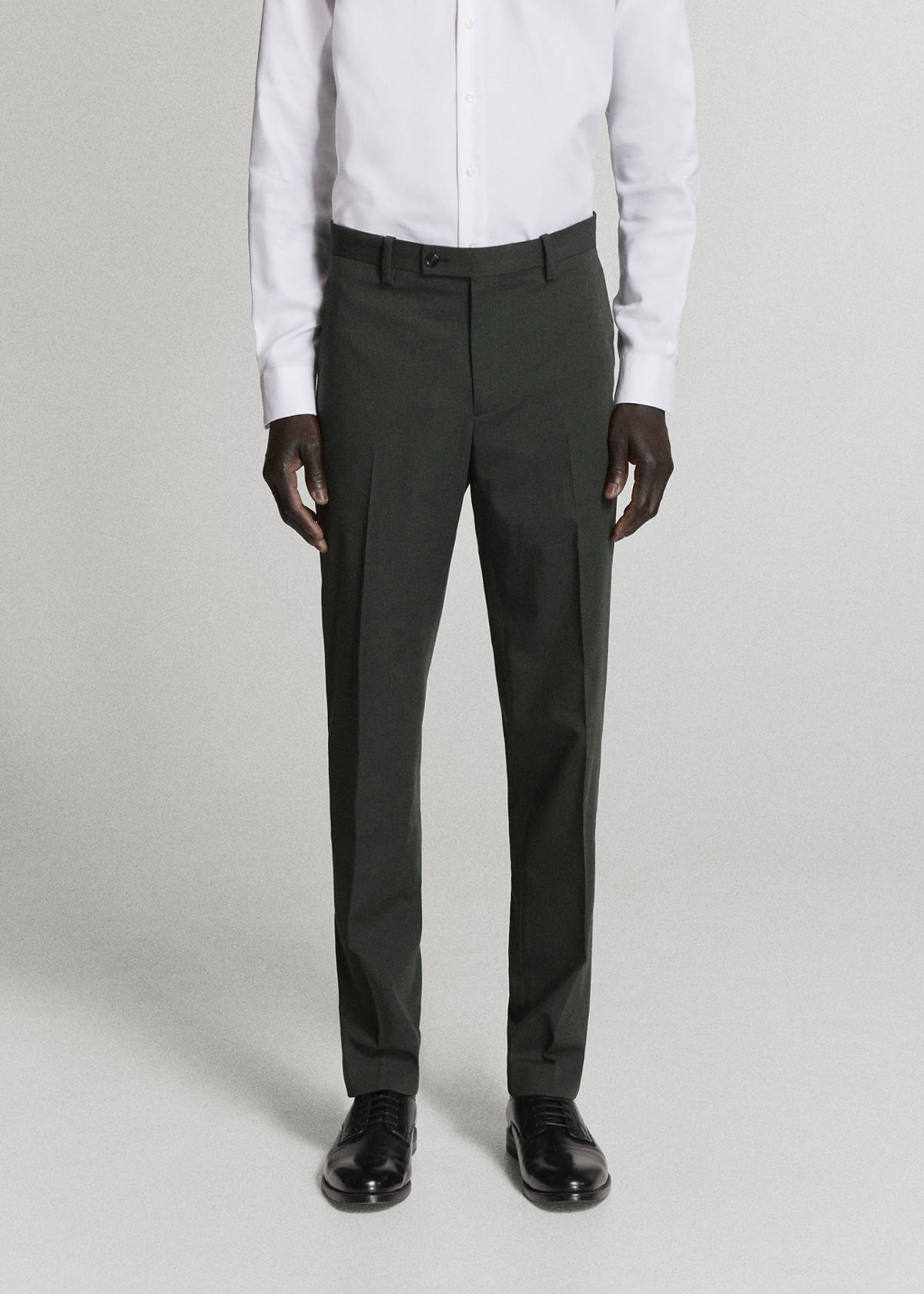 Milan slim fit suit trousers — Khaki