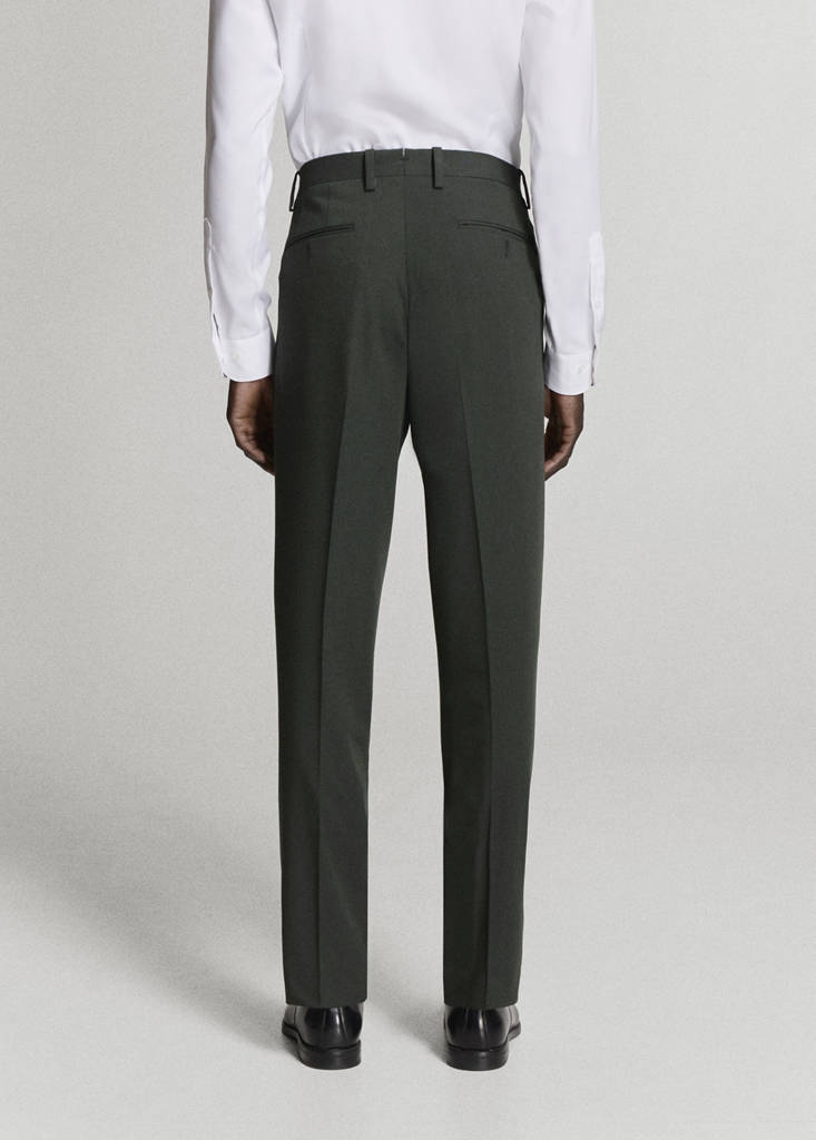 Milan slim-fit suit trousers — Khaki