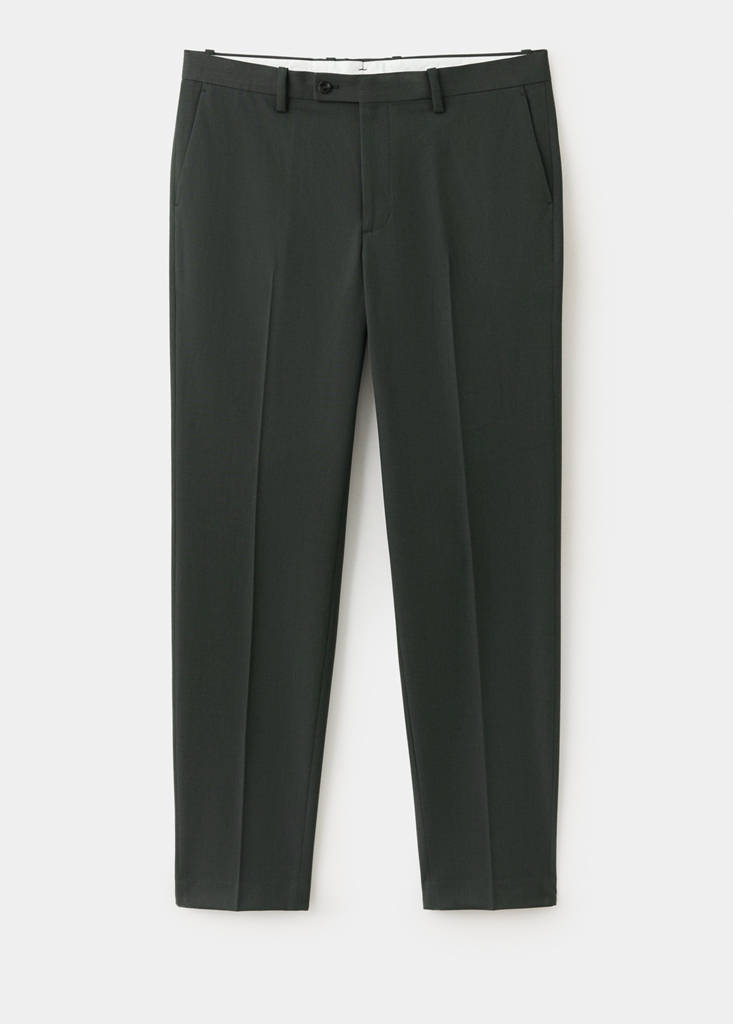 Milan slim-fit suit trousers — Khaki