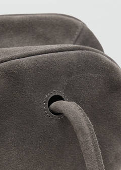 Leather bowling bag — Grey 3