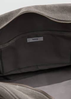 Leather bowling bag — Grey 4
