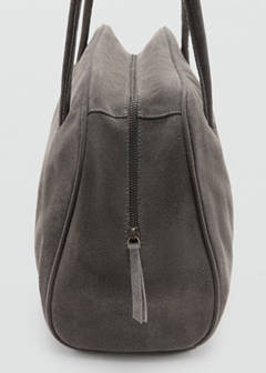 Leather bowling bag — Grey 5