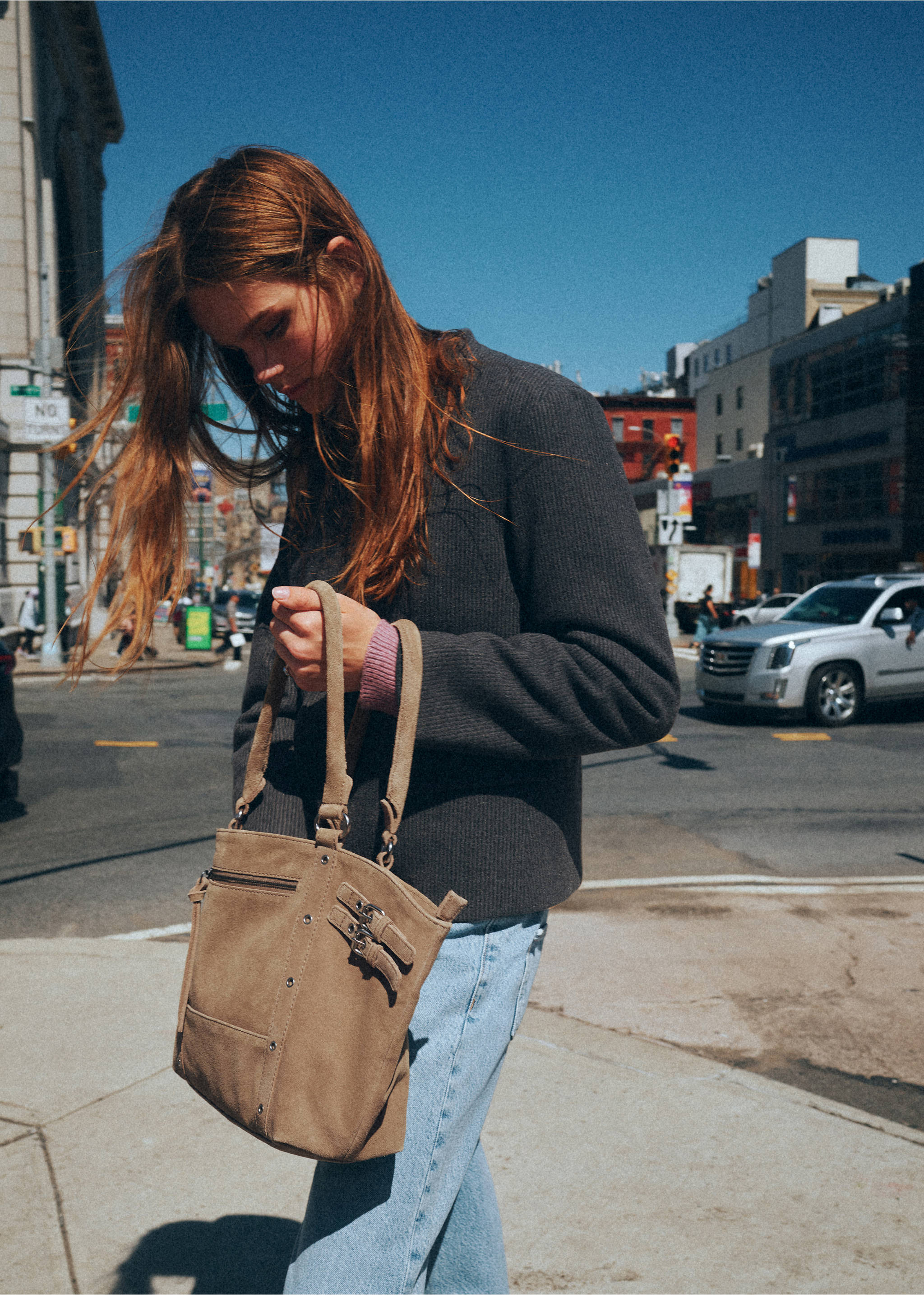 Bolso city piel - Plano general, Arena. Ref: 37055156-00.