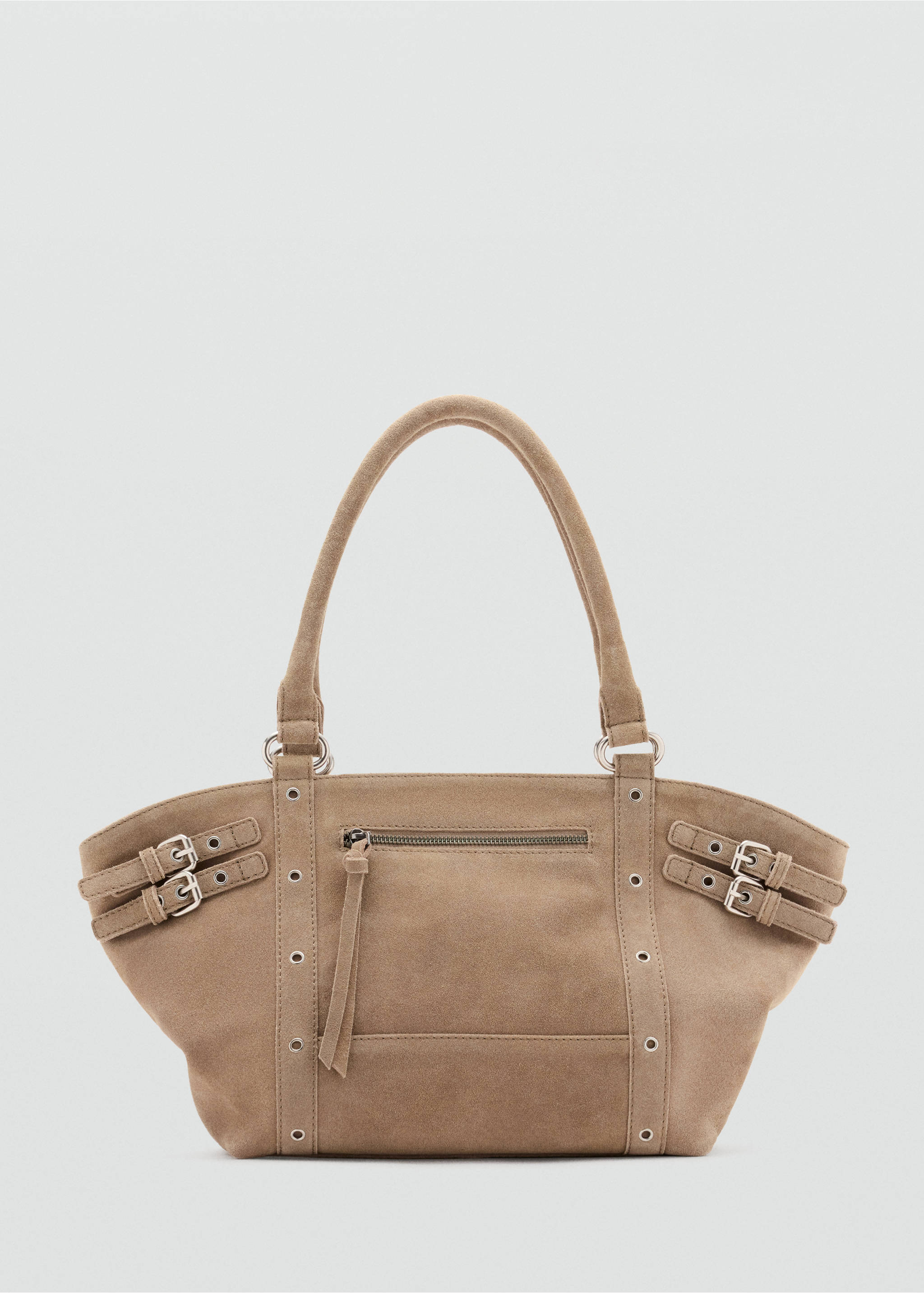 Leather city bag - Article without model, Sand. Ref: 37055156-00.