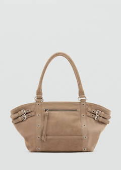 Leather city bag — Sand 2