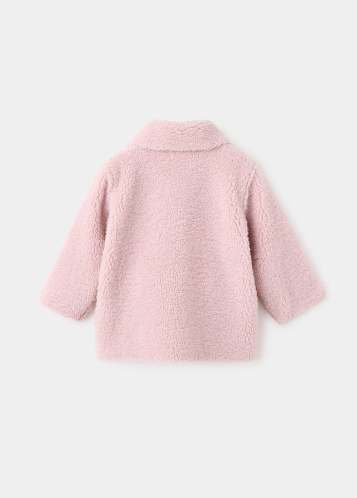 Reversible shearling coat — Pink
