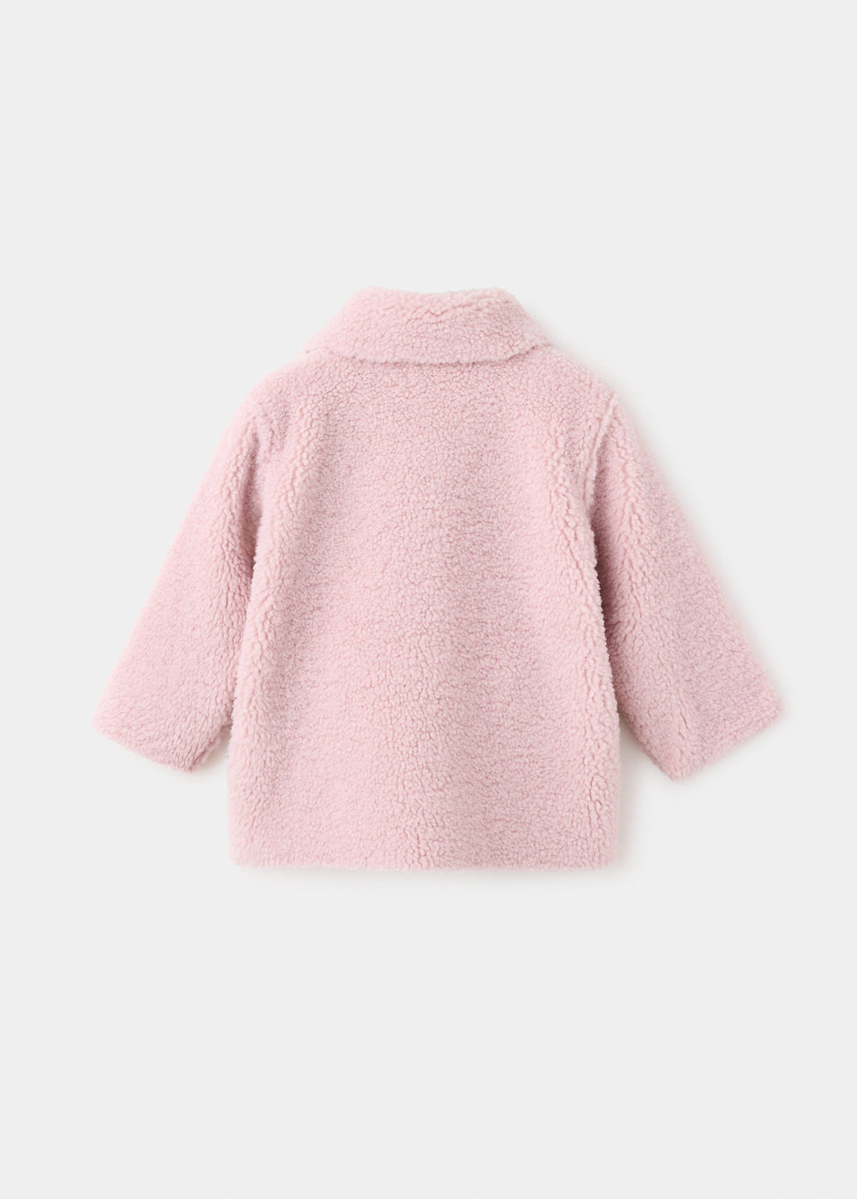Reversible shearling coat — Pink